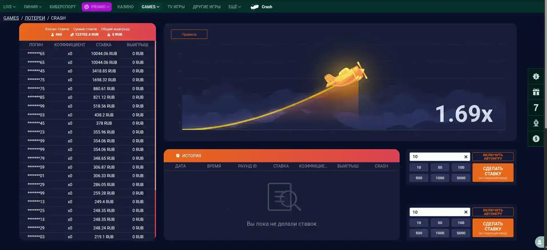 Игровой зал казино Банда с автоматами